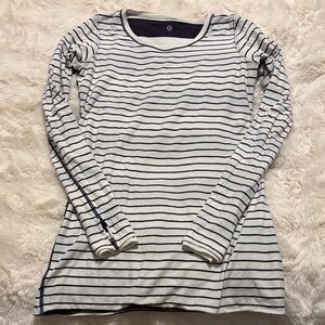 Lululemon Reversible Striped Long Sleeve Shirt